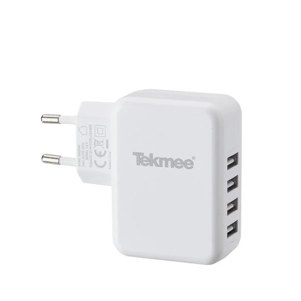 Fali töltő USB 4 portos 4.8A - Tekmee -